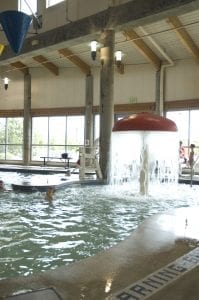 Waterfall Mushroom Feature, Valley YMCA Rec Pool