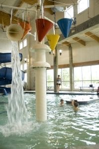 Waterfall Buckets, Valley YMCA Rec Pool 