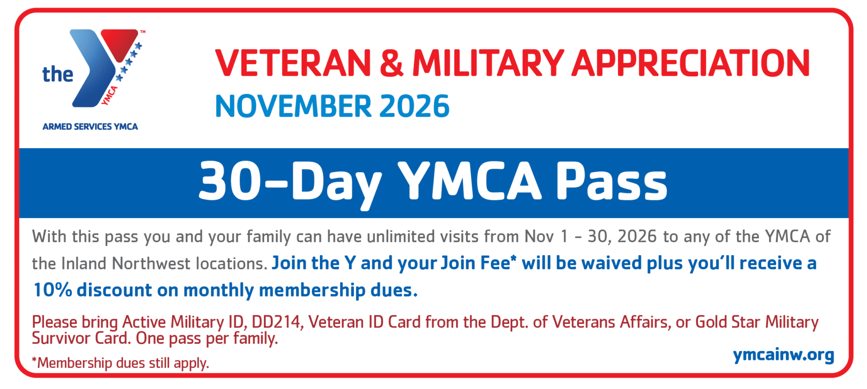 Veteran Military Appreciation Pass 2026